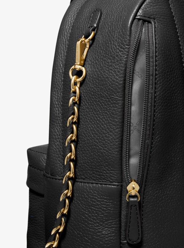 Damske Batohy Michael Kors Slater Medium Pebbled Leather Čierne - Kabelky Michael Kors Outlet | OASMN-2590
